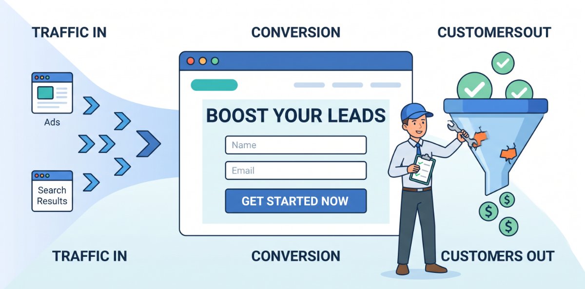 From Clicks to Customers - Fixing the Leaks in Your Landing Pages
